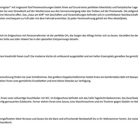 Wonningstair - Duenenstr 19, App 3 Διαμέρισμα *